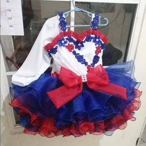 Custom RWB 5/6 pageant dress